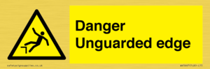 Danger Unguarded edge